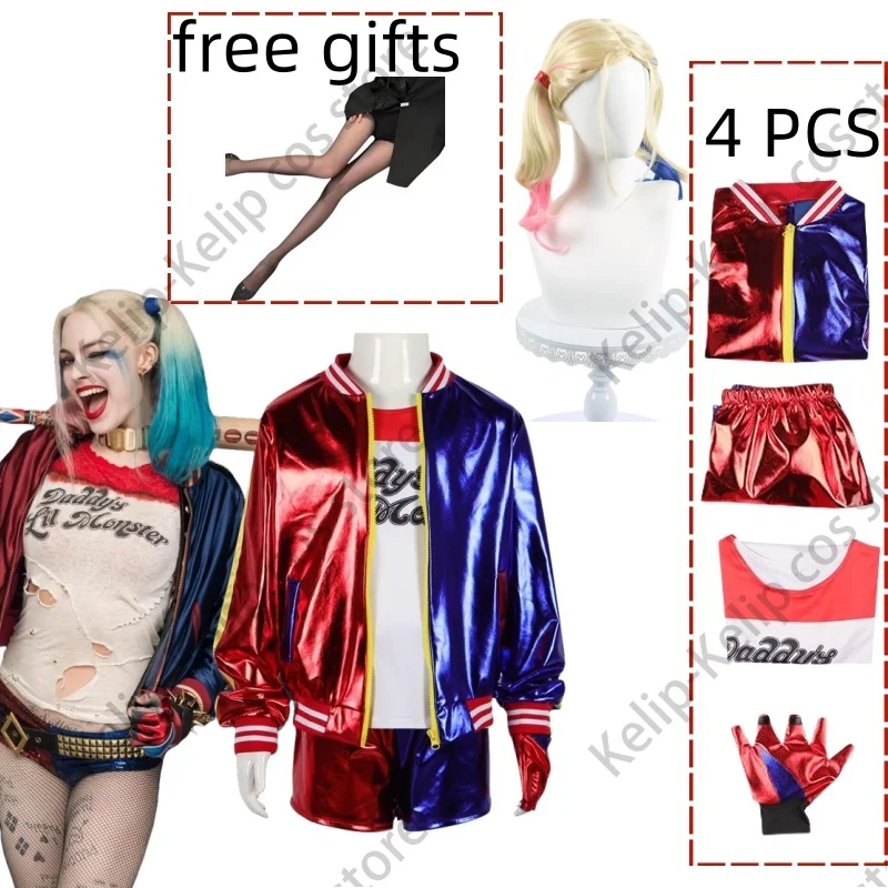Anime Harley Quinn Cosplay - Anime Harley Quinn Cosplay Kostuum Volwassen
