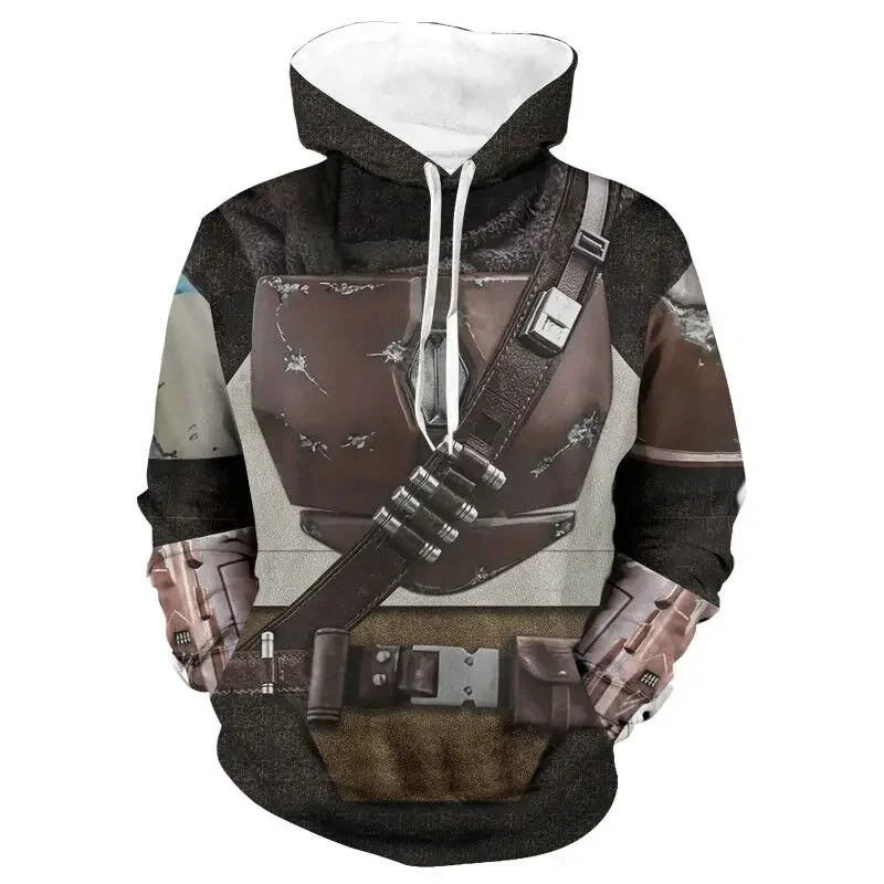 Cosplay Anime Basic - SW De Mandalorian Hoodies Cosplay Kostuum