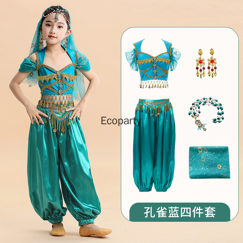 Anime Cosplay India - India Prinses Buikdans Set Oost-Indiase Dans