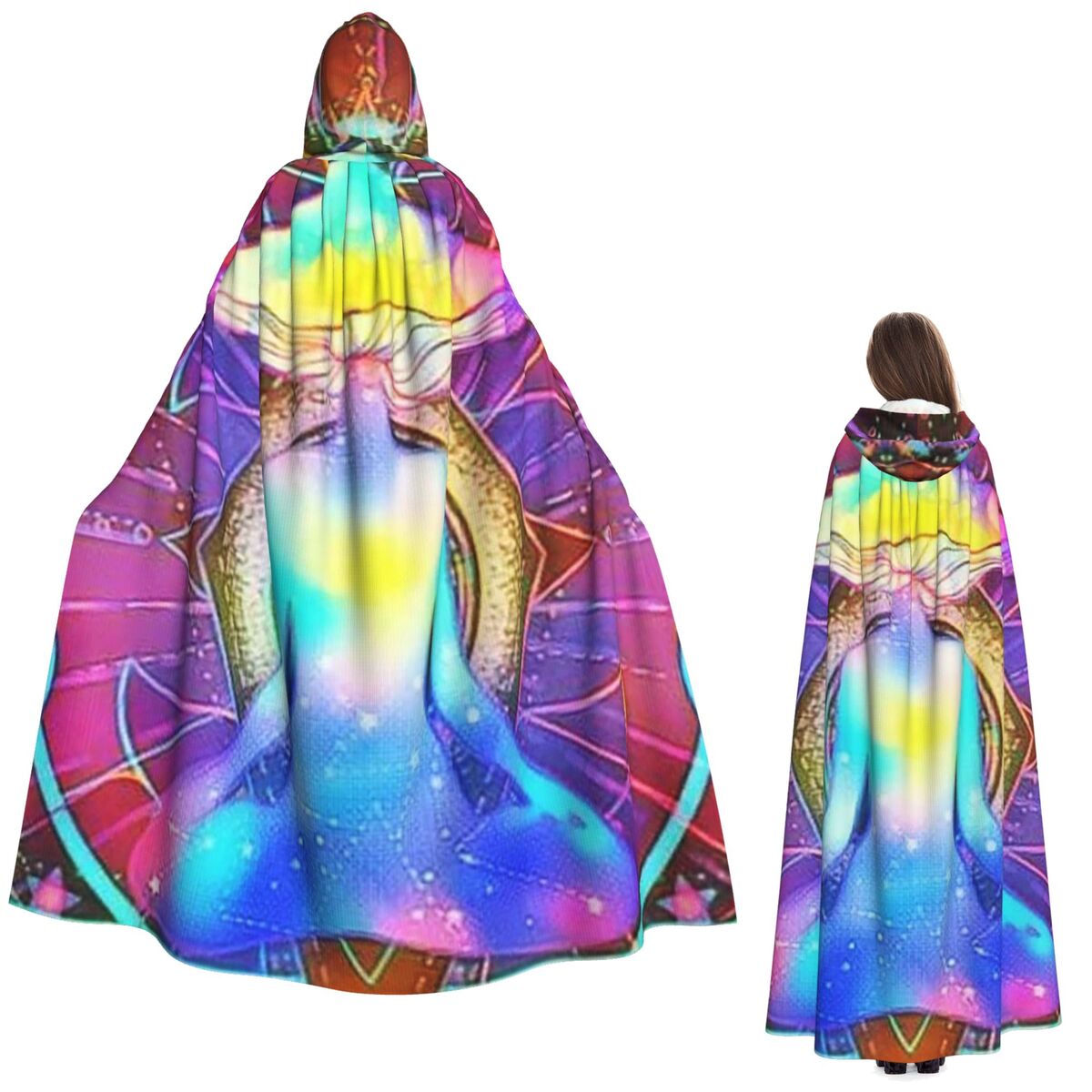 Anime Cosplay India - Illusoire India Mandala Psychedelische Boeddha Paddestoel