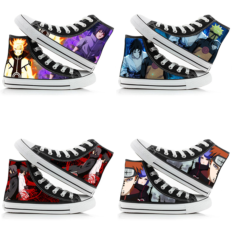 Anime Cosplay Couples Ideas - Naruto Uzumaki hoge canvas schoenen voor