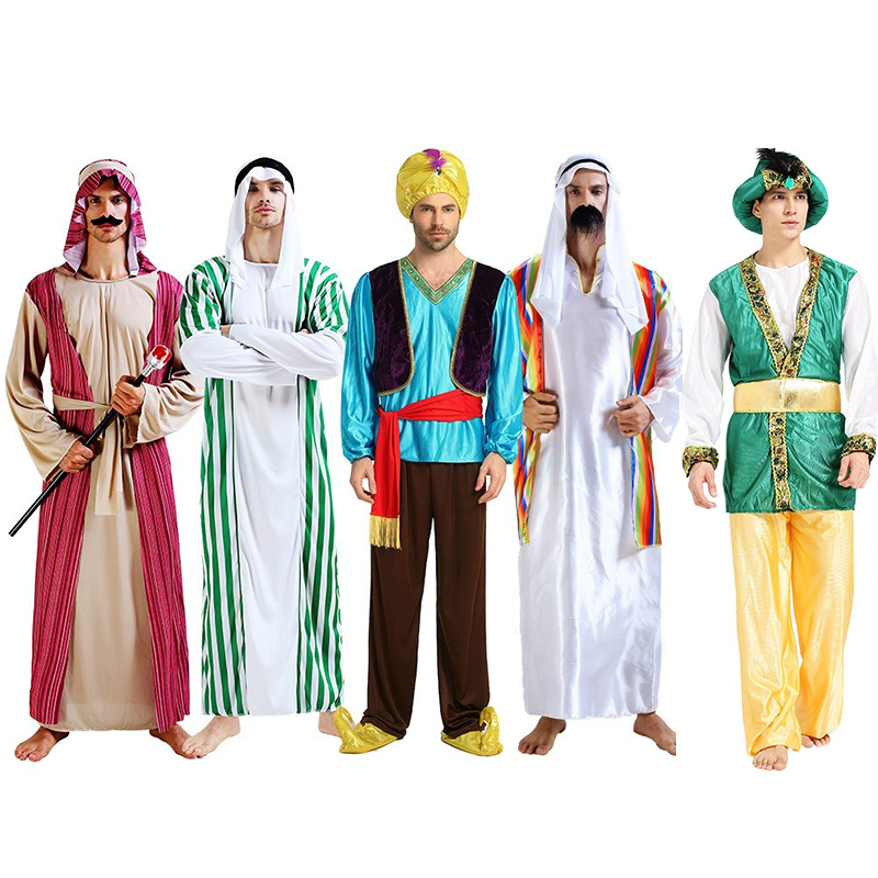 Anime Cosplay India - Mannen Cosplay Aladdin Lamp Genie Midden-Oosten
