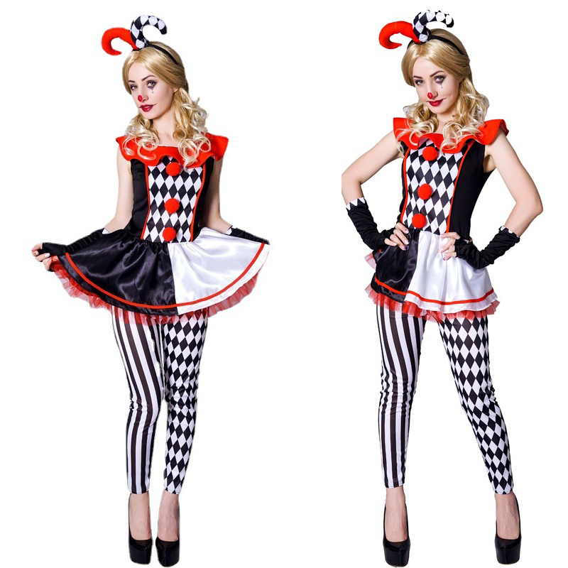 Anime Harley Quinn Cosplay - Vrouwen Harley Harleyquinn Clown Monster Kostuum