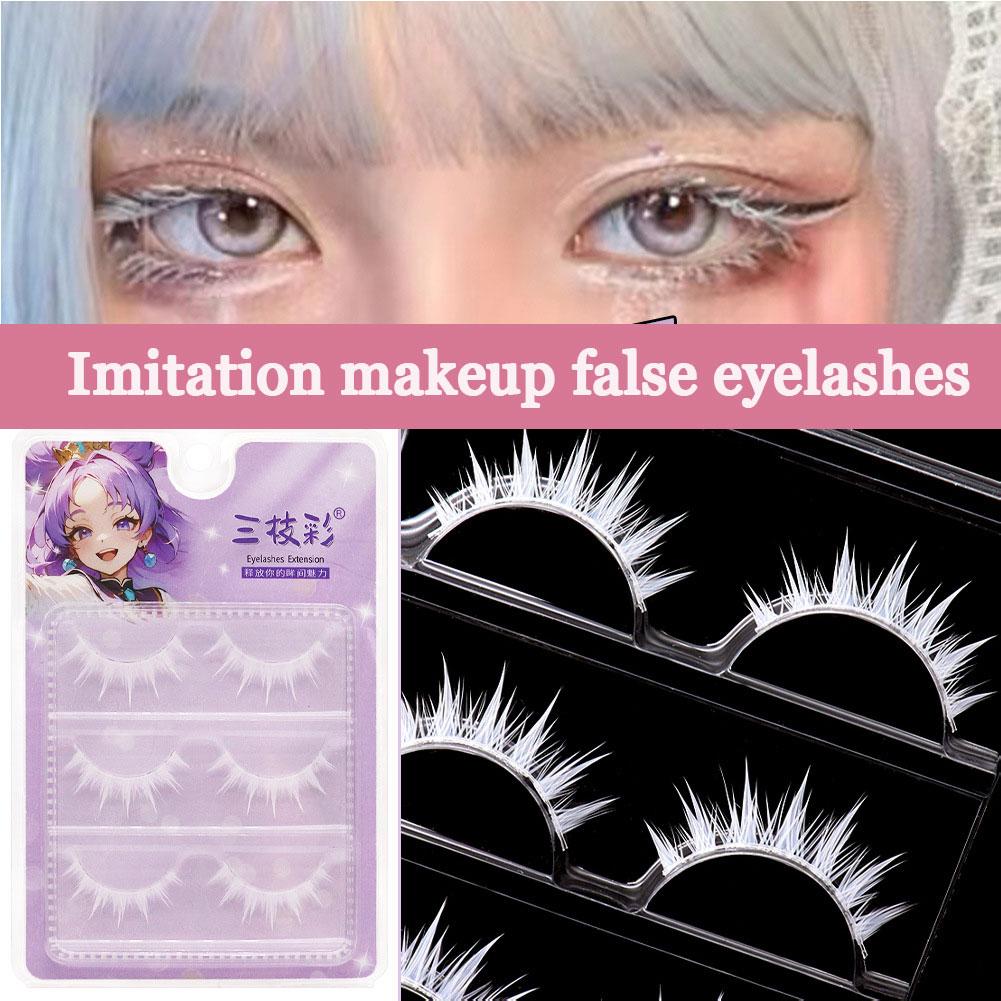 Anime Cosplay Lashes - Witte valse wimpers Cosplay Anime-personages Make-up