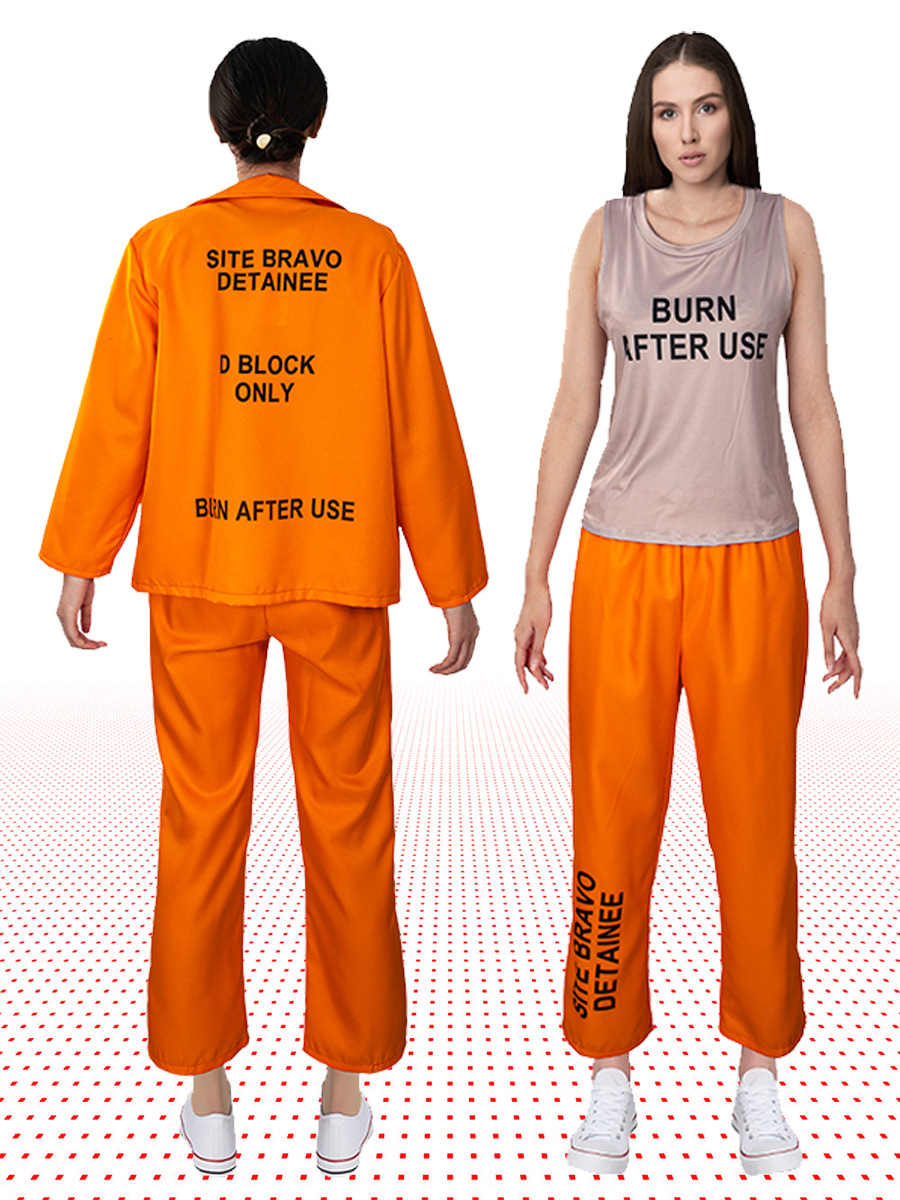 Anime Harley Quinn Cosplay - Volwassen Oranje Gevangene Uniform Outfit Zelfmoord