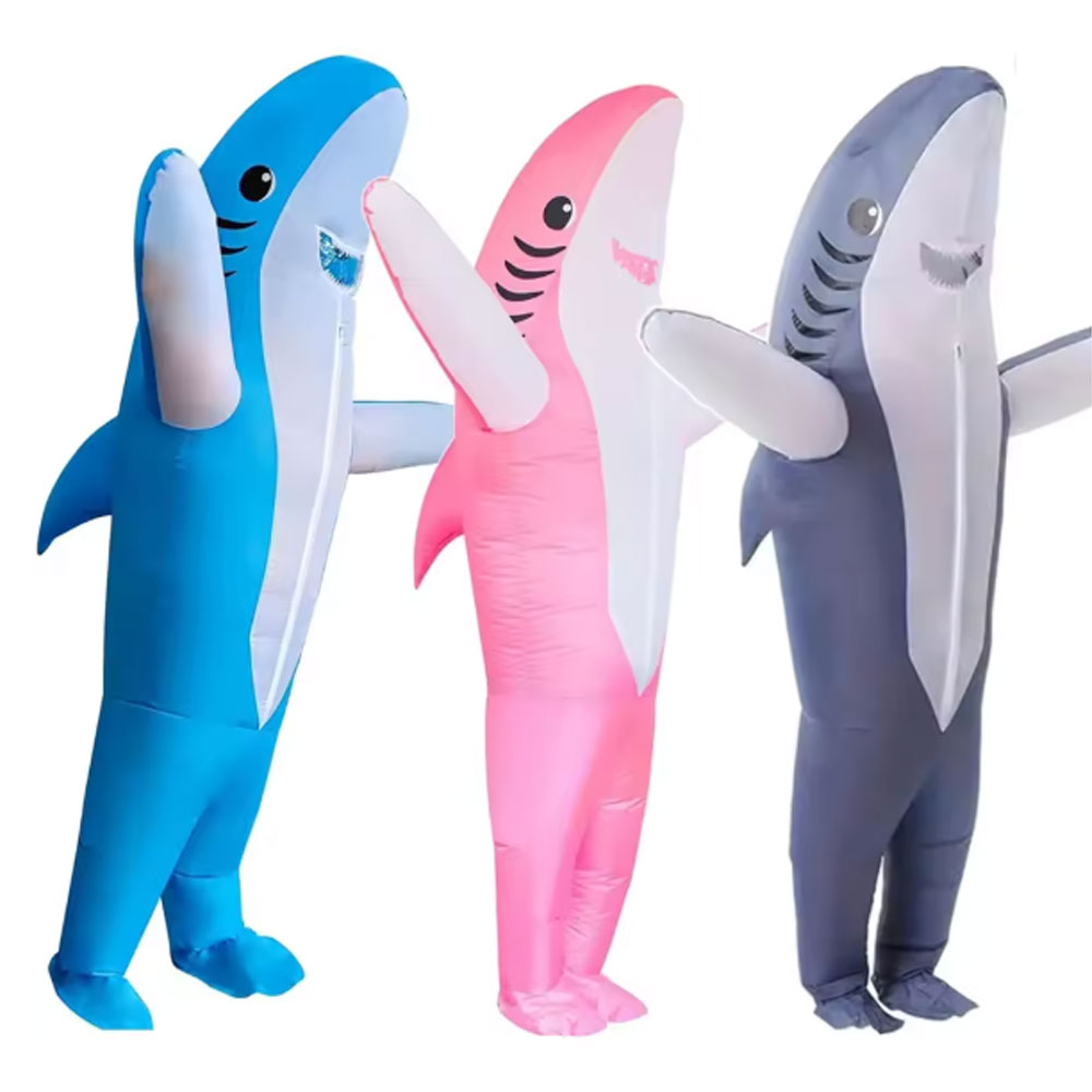 Anime Cosplay Simple - Halloween Oceaan Dieren Haai Opblaasbaar Pak