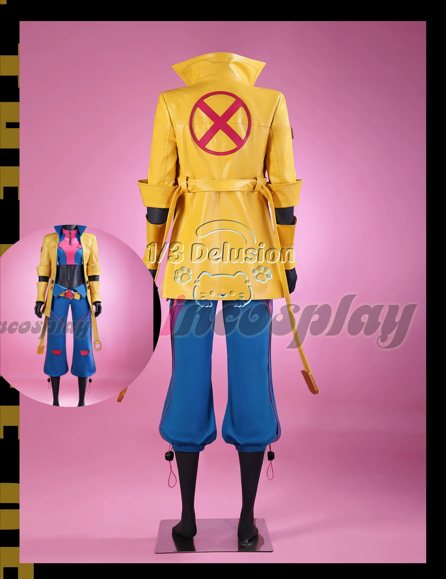 Anime Cosplay Series - Anime-spelserie: Jubilee Cosplaykostuum voor vrouwen, volledige