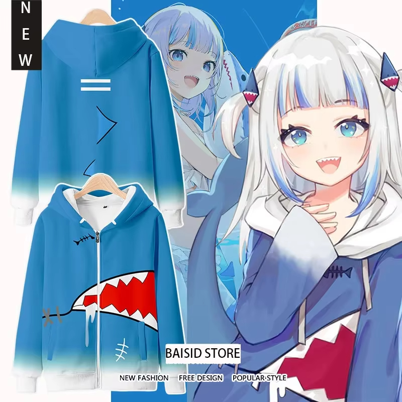 Anime Gawr Gura cosplay 3D Afd - Cosplay Anime Basic recensie en prijs