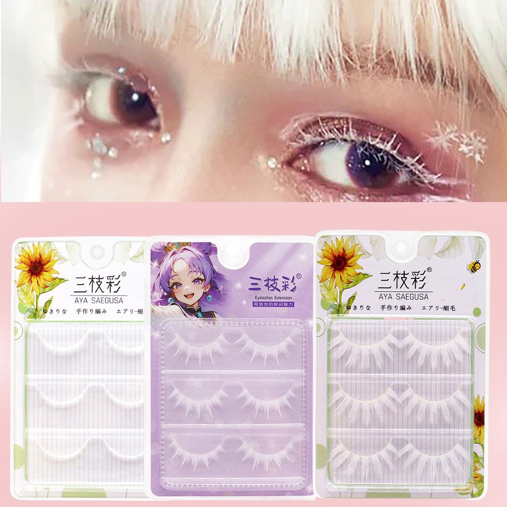 Witte valse wimpers Cosplay An - Anime Cosplay Lashes recensie en prijs