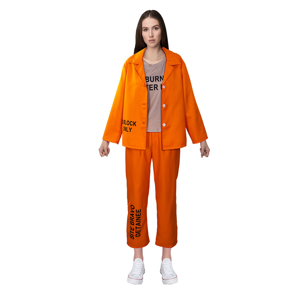Volwassen Oranje Gevangene Uni - Anime Harley Quinn Cosplay recensie en prijs