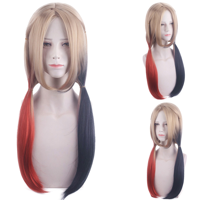 Dames Quinn Cosplay Pruik Harl - Anime Harley Quinn Cosplay recensie en prijs