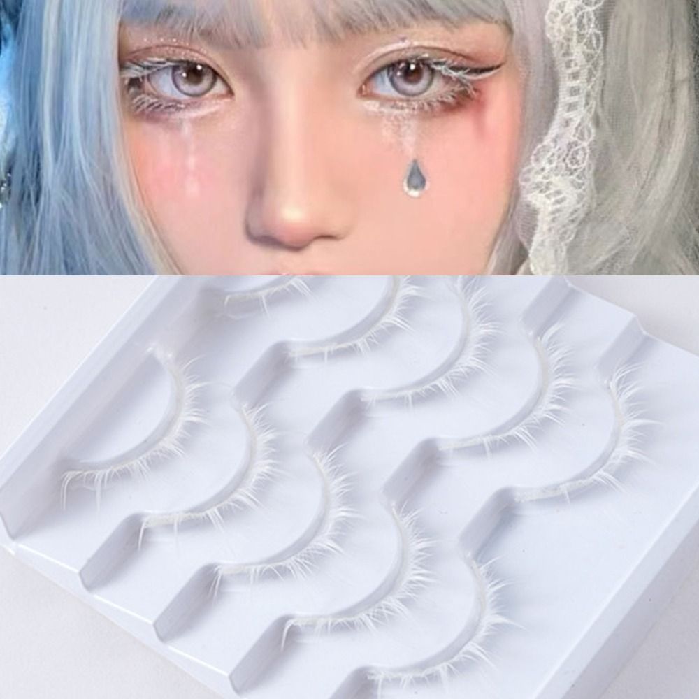 Witte Anime Wimperextensions,  - Anime Cosplay Lashes recensie en prijs