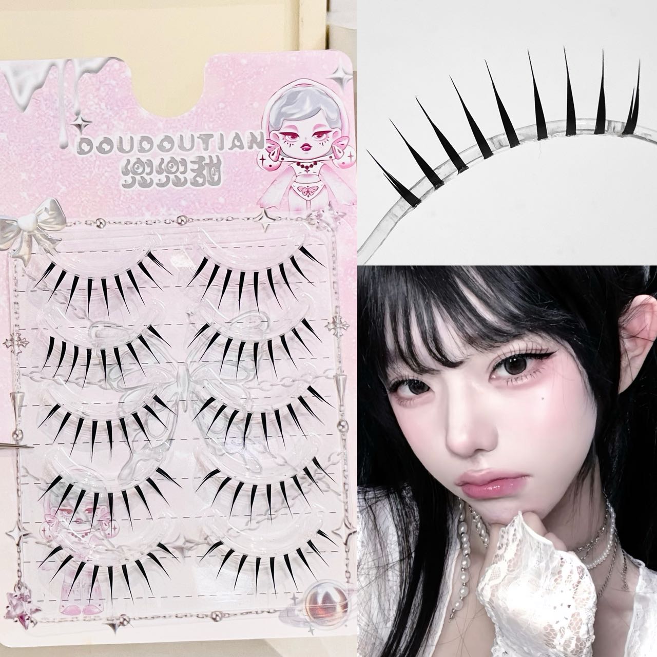 Doudoutian Wet Look Spiky Full - Anime Cosplay Lashes recensie en prijs
