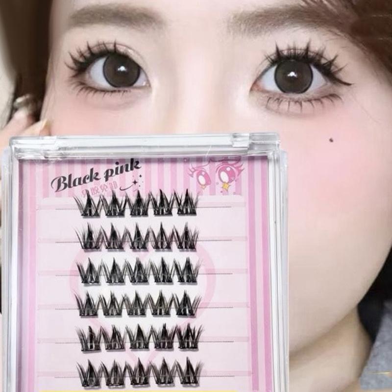 6 Rijen DIY GeSegmenteerde Nep - Anime Cosplay Lashes recensie en prijs