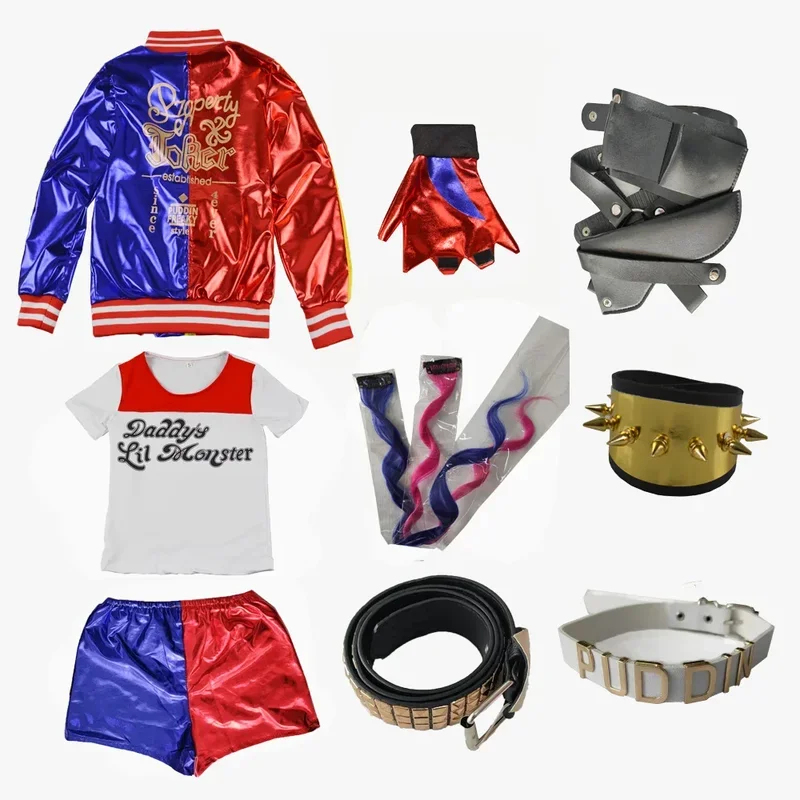 ABC123Halloween Kids Adult Cos - Anime Harley Quinn Cosplay recensie en prijs