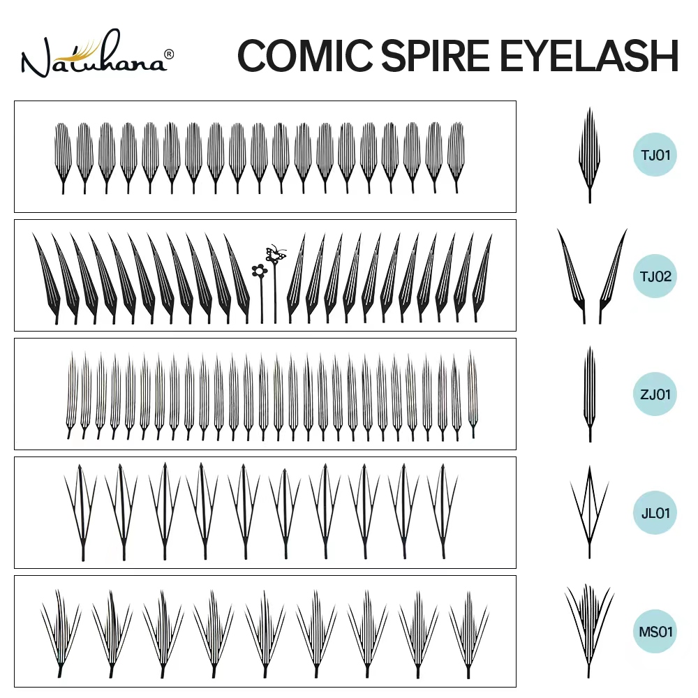 NATUHANA Comic Spire Wimper C  - Anime Cosplay Lashes recensie en prijs